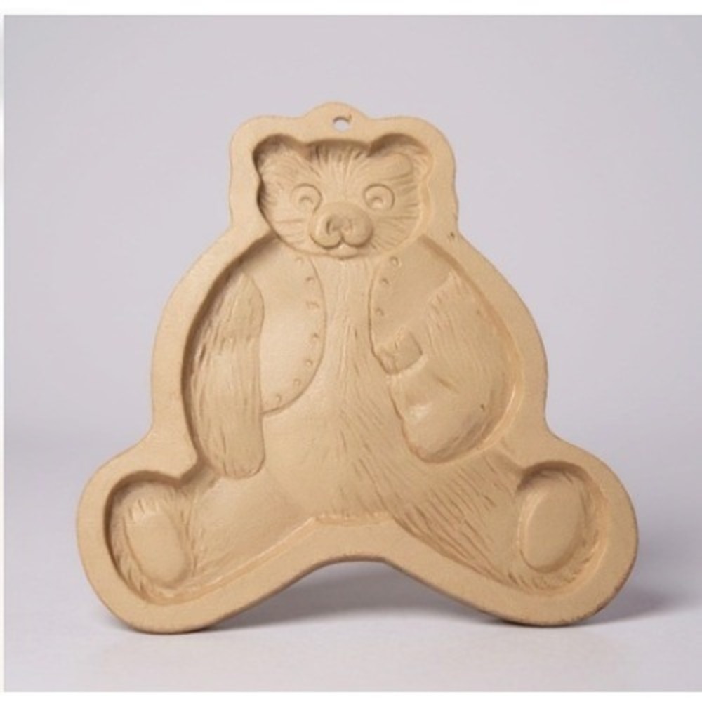 Brown Bag Cookie Art Teddy Bear Cookie Mold‎ 1984 Vintage Baking Craft